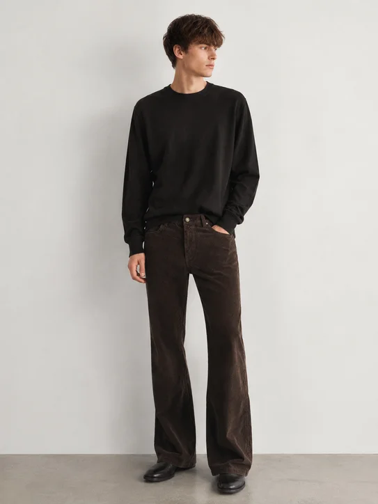 10563BOT - BOOTCUT CORDEROY BROWN
