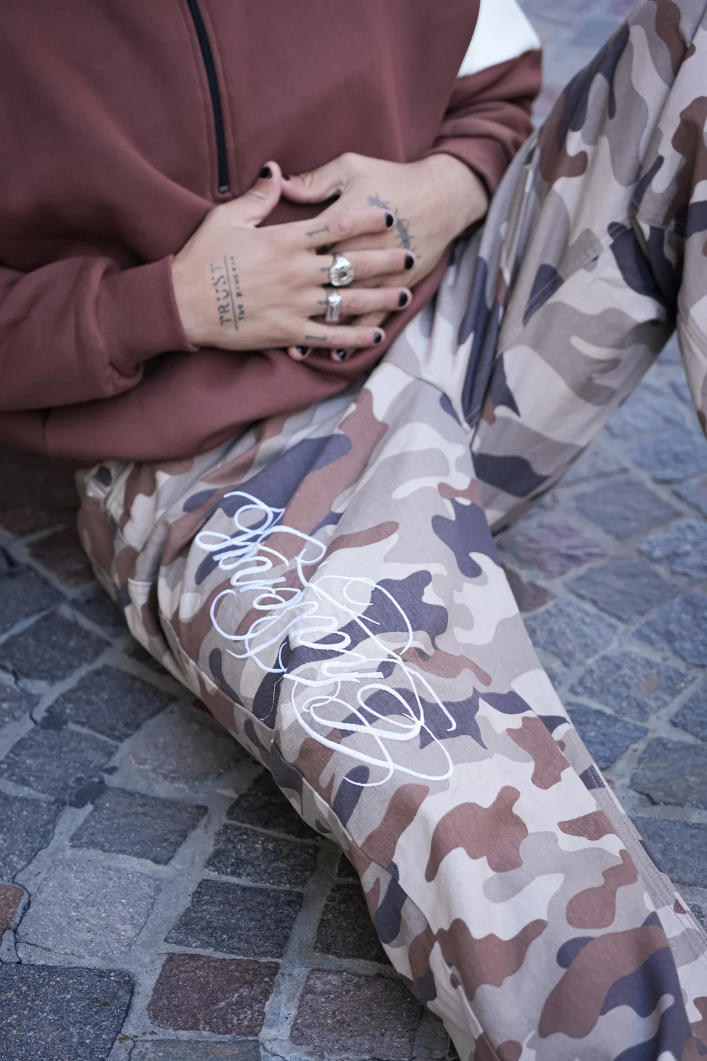BASK4D5B - BAGGY CAMO BEIGE