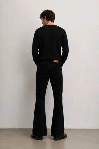 10565BOT - BOOTCUT CORDEROY BLACK - Vista 3