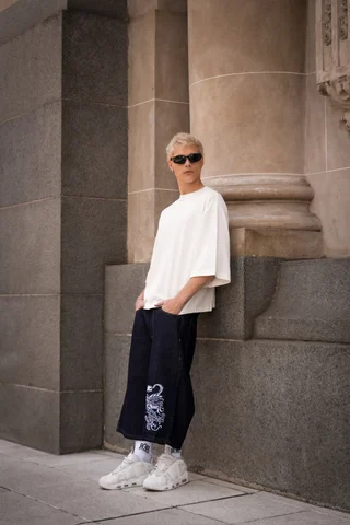 0040BBBK - BERMUDA BAGGY BLACKE - Vista 4