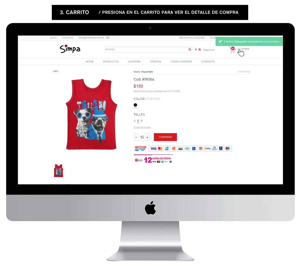 C&oacute;mo comprar Simpa 8