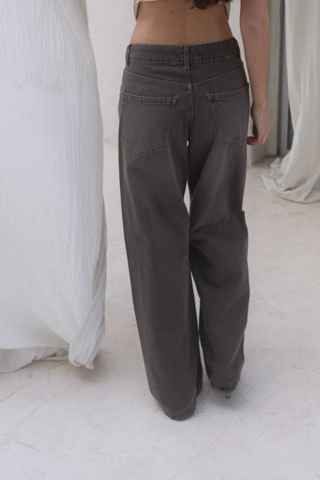 WIDE LEG AURA CANELA - 2