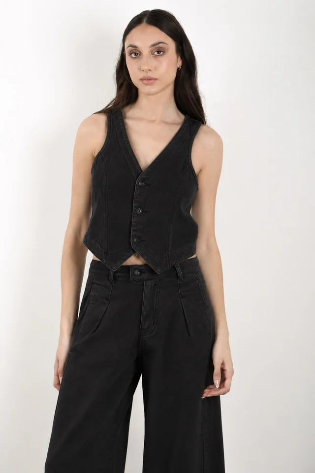 CHALECO PARIS NEGRO