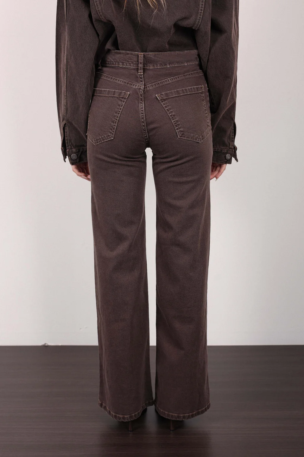 WIDE LEG GEA COFFEE - 2