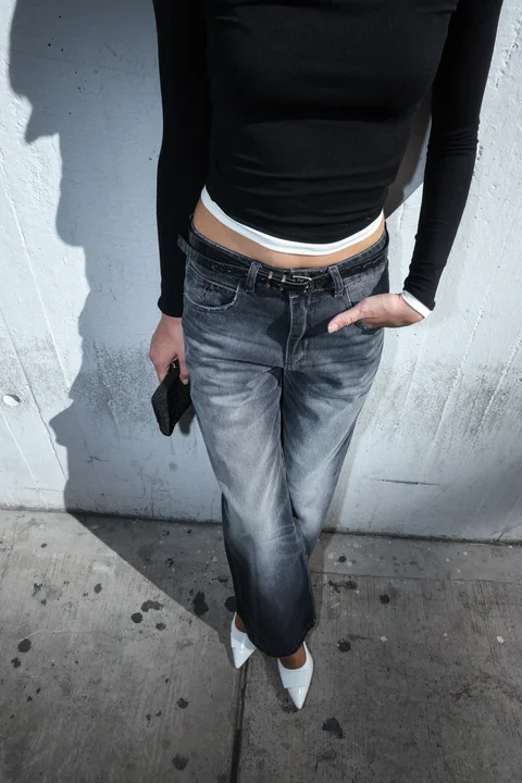 WIDE LEG DRIVE BLACK