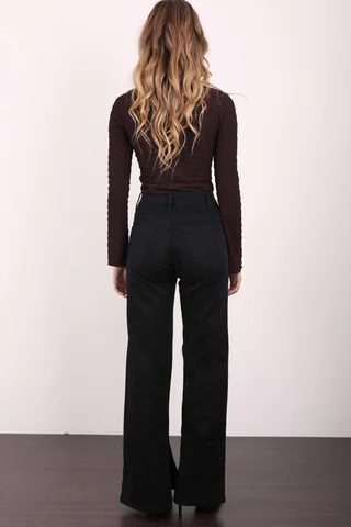 WIDE LEG GEA BLACK - Vista 4