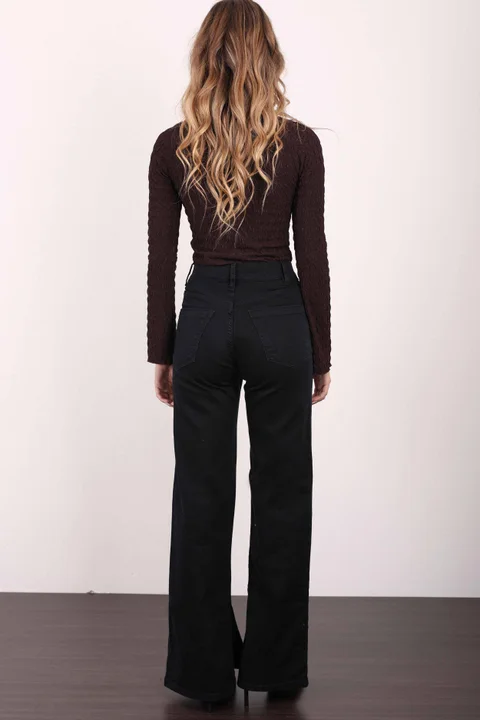 WIDE LEG GEA BLACK