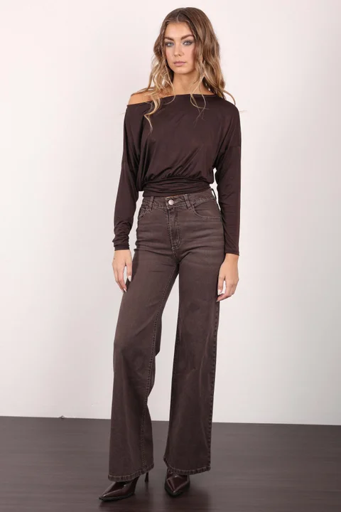 WIDE LEG GEA COFFEE
