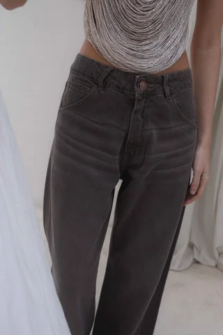 WIDE LEG AURA CANELA - Vista 5