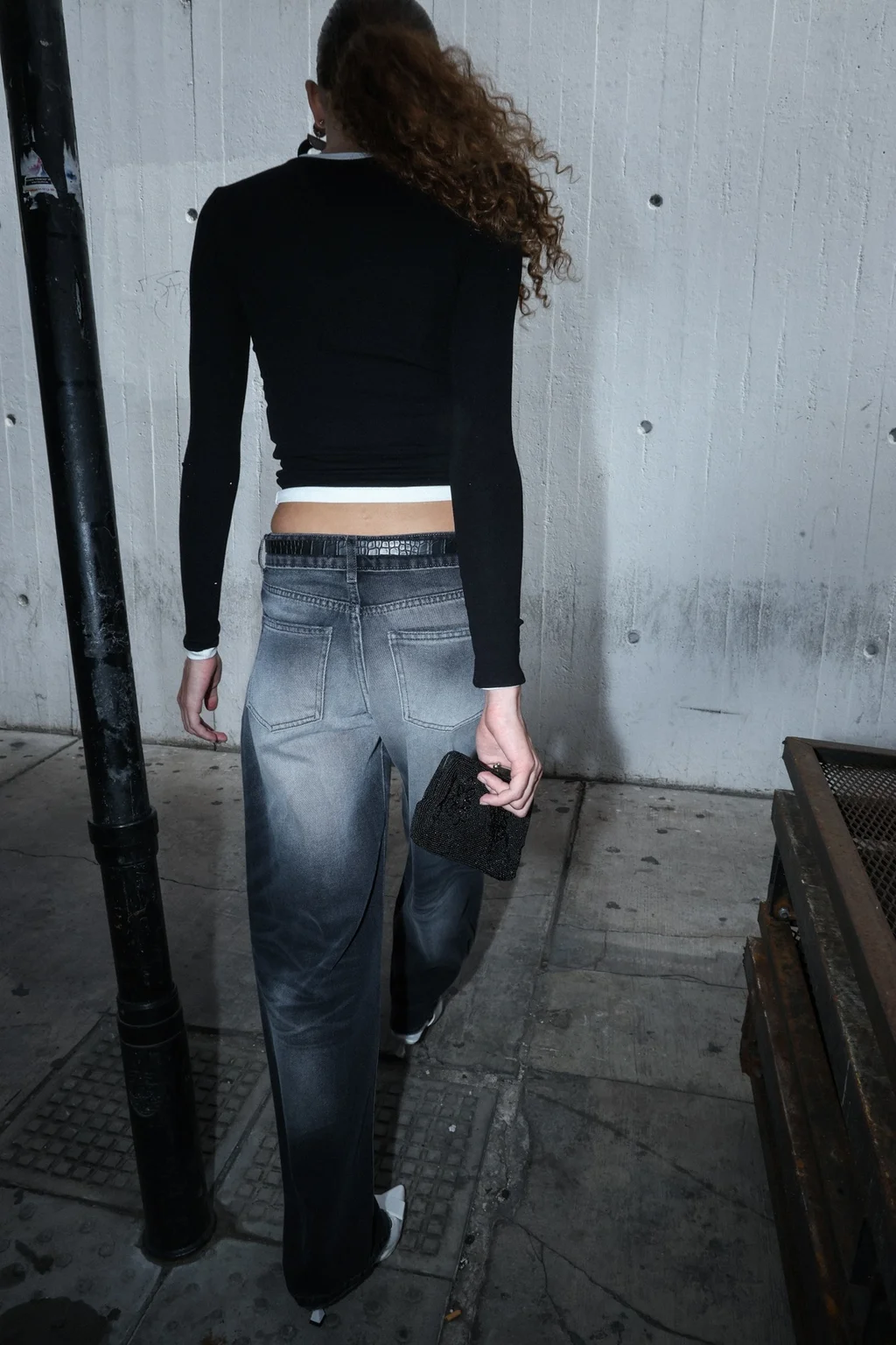 WIDE LEG DRIVE BLACK - 1