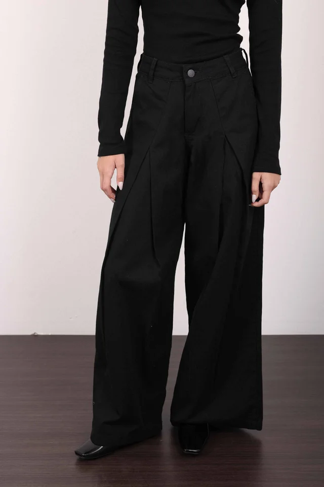 SUPER WIDE LEG HYBRID BLACK
