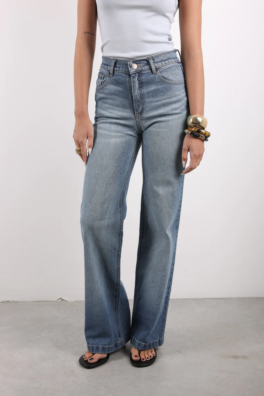 WIDE LEG GEA INDIGO - 1