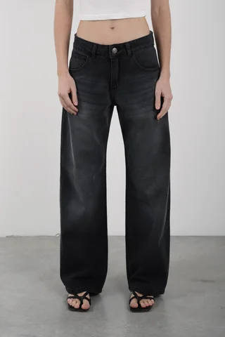 WIDE LEG HADES BLACK - Vista 2