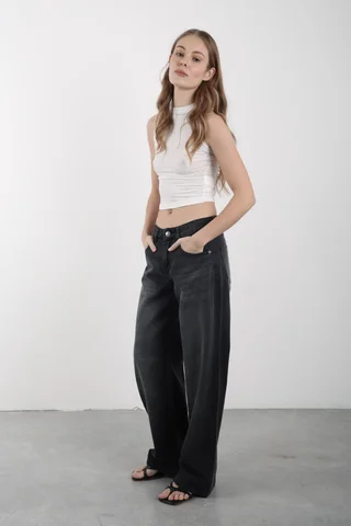WIDE LEG HADES BLACK - Vista 5