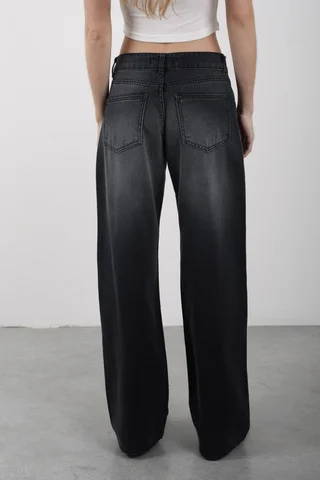 WIDE LEG HADES BLACK - Vista 3