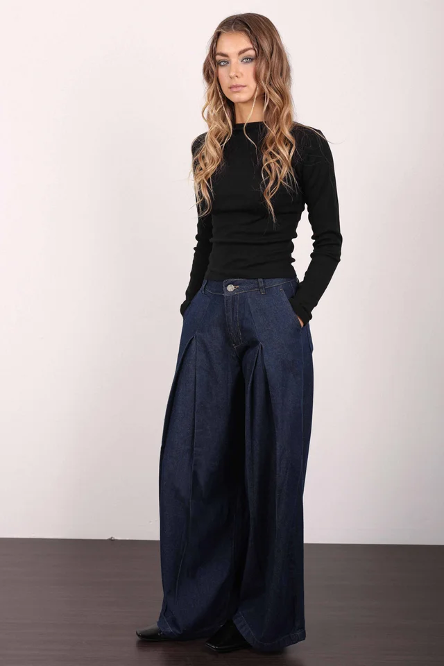 SUPER WIDE LEG HYBRID BLUE