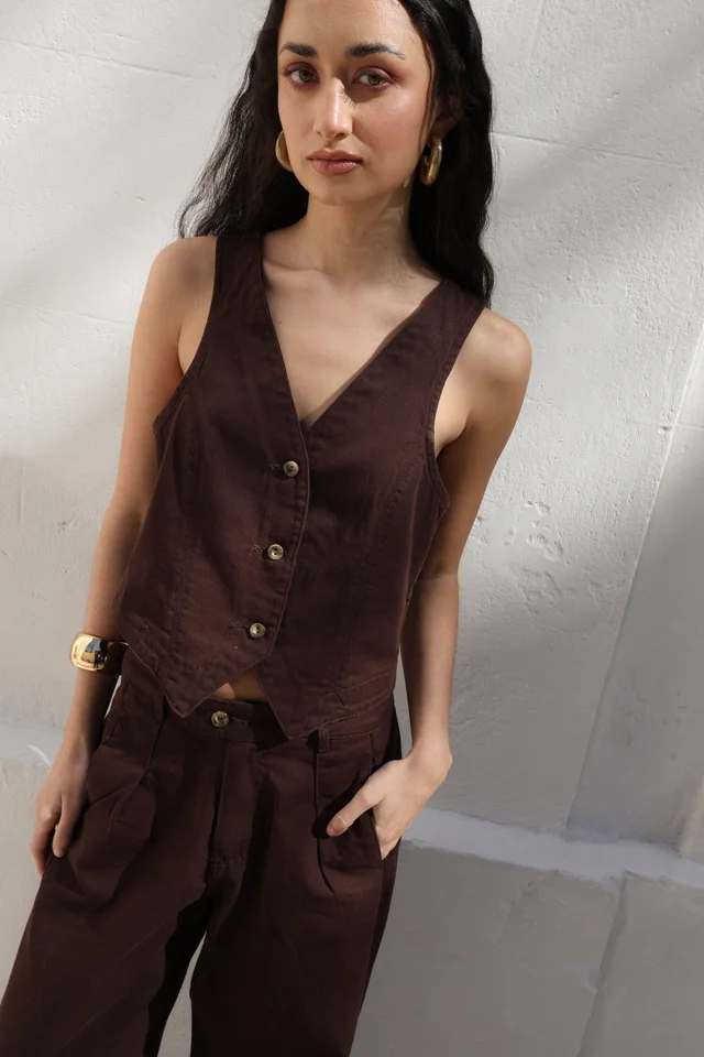 CHALECO PARIS MARRON