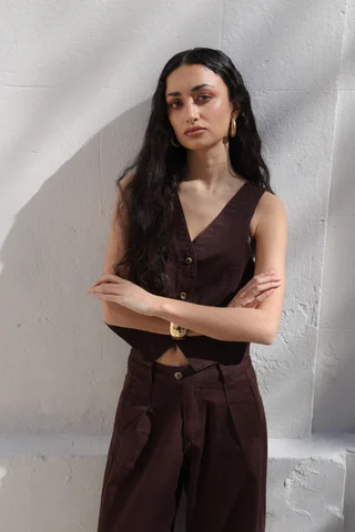 CHALECO PARIS MARRON - Vista 5