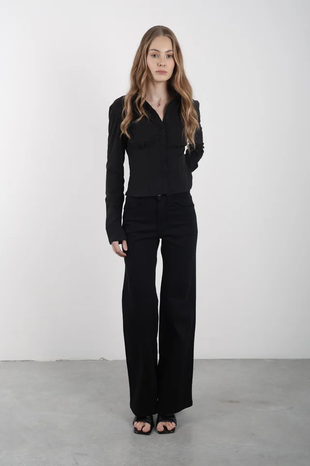 WIDE LEG GEA BLACK