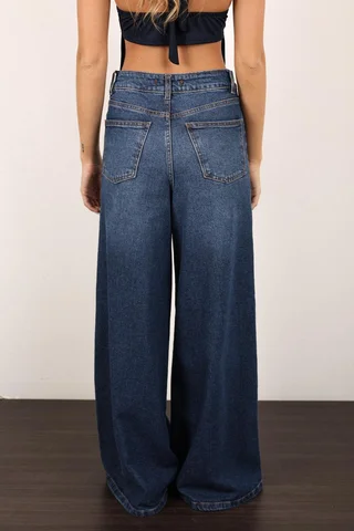 WIDE LEG NAVE BLUE - Vista 3