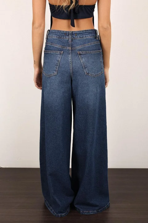 WIDE LEG NAVE BLUE
