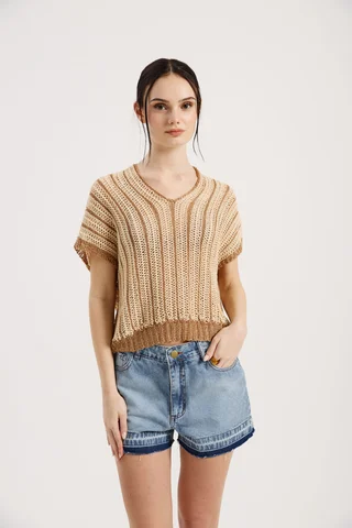 RC2607 - REMERA TEJIDA OLI - Vista 1