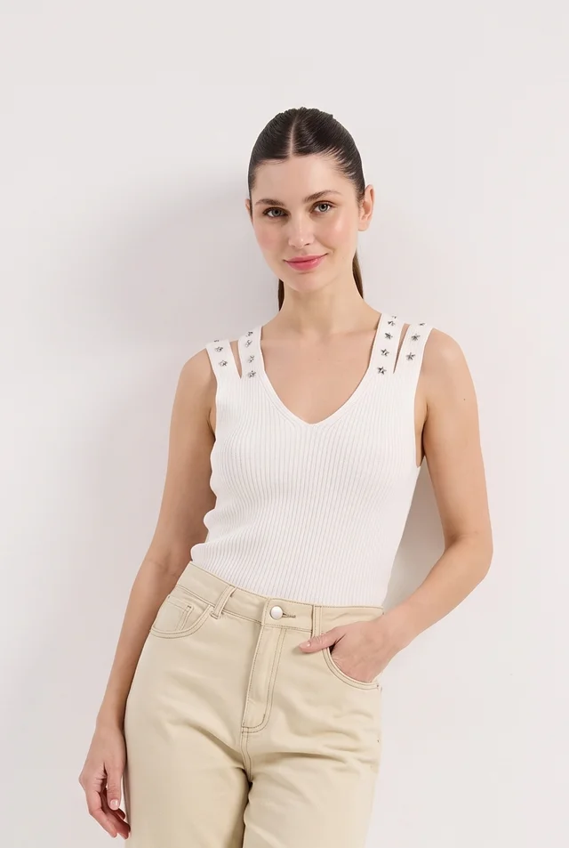 SN2706 - MUSCULOSA TEJIDA MALIBU