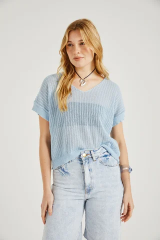 SN2639 - REMERA TEJIDA GAZANIA - Vista 2