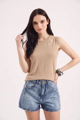 SN2638 - MUSCULOSA TEJIDA ZINNIA - Vista 3