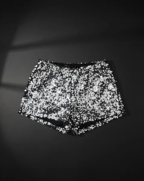 Short Lentejuela Tiro Bajo