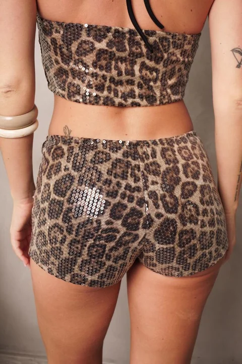 Short lentejuelas A. Print