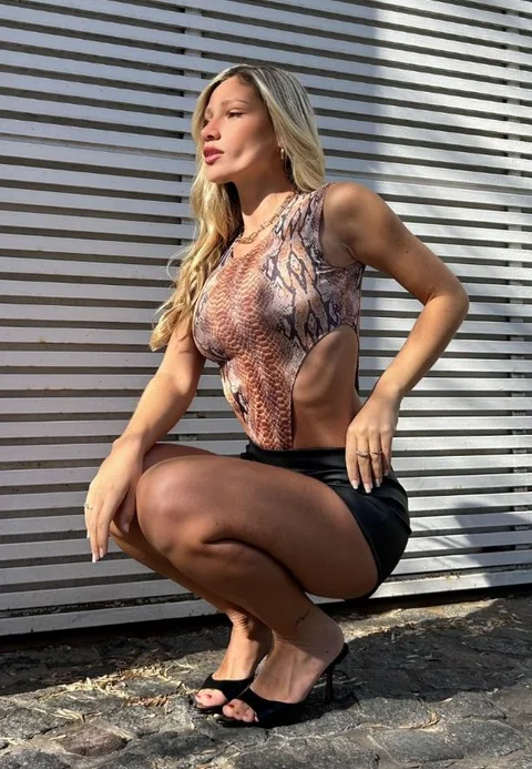 Body Cavado Estampado