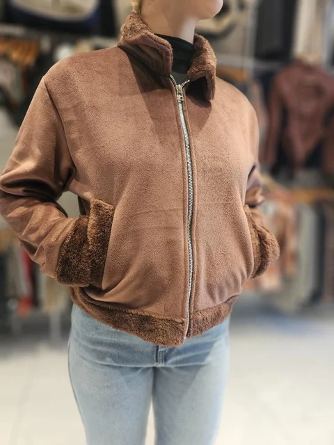 Campera Gamuza c/Piel