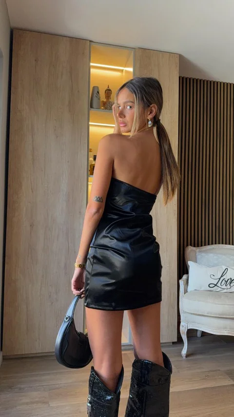 Vestido Strapels Miu