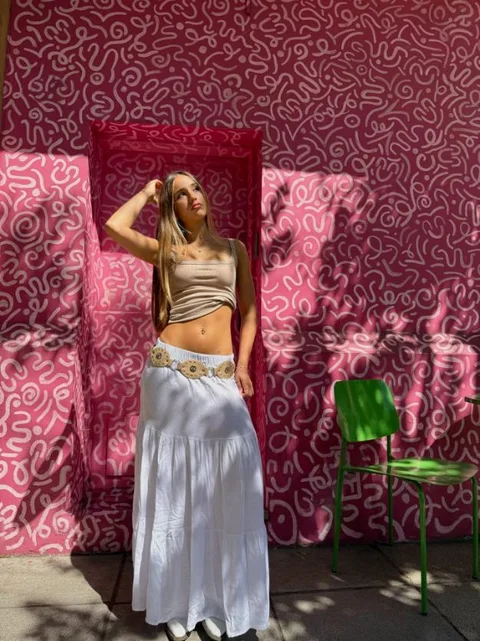 Pollera de Lino Larga