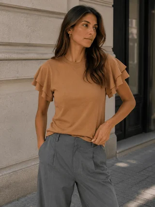 remera marfil - Vista 6