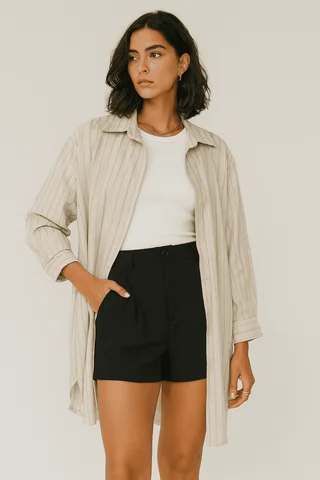 maxi camisa malibu - Vista 4