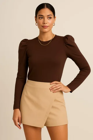 short pollera zara engomada - Vista 1