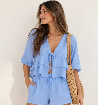 Conjunto Blusa Guayaba & Short Loto - Vista 1