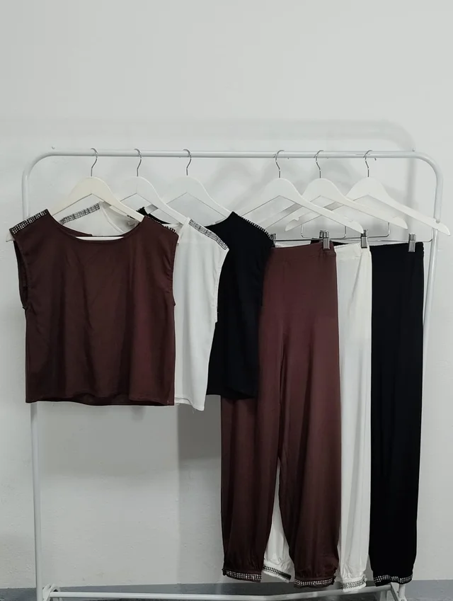 Top Azur & Pantalon Vinca 